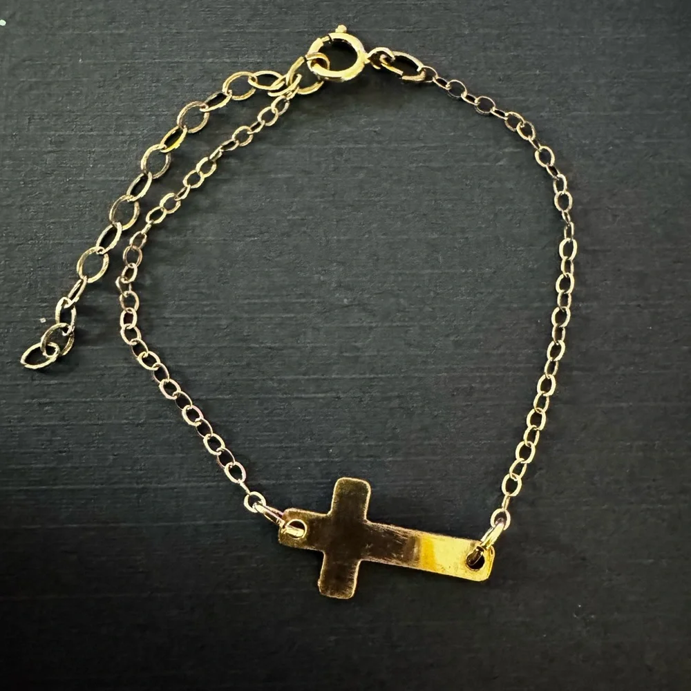 Abela Child’s Sterling Silver Cross Necklace